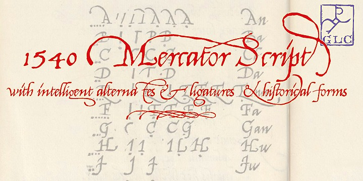 1540 Mercator Script Font Free Download