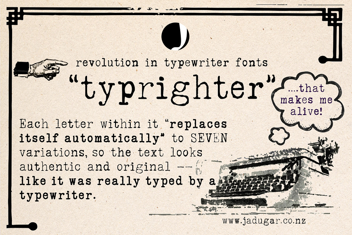 "typrighter"-Amazing Typewriter Font Free Download