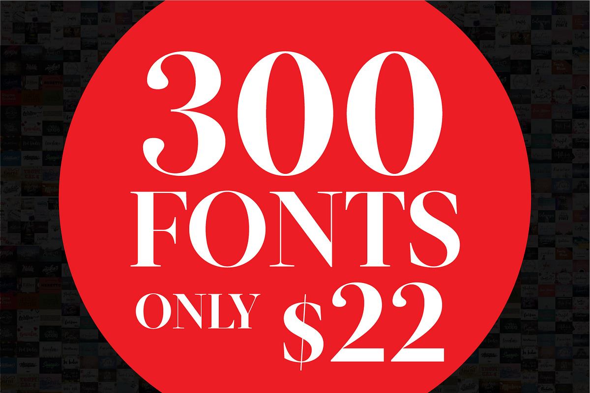 300 Incredible Font Deal: 99% Free Download Free Download