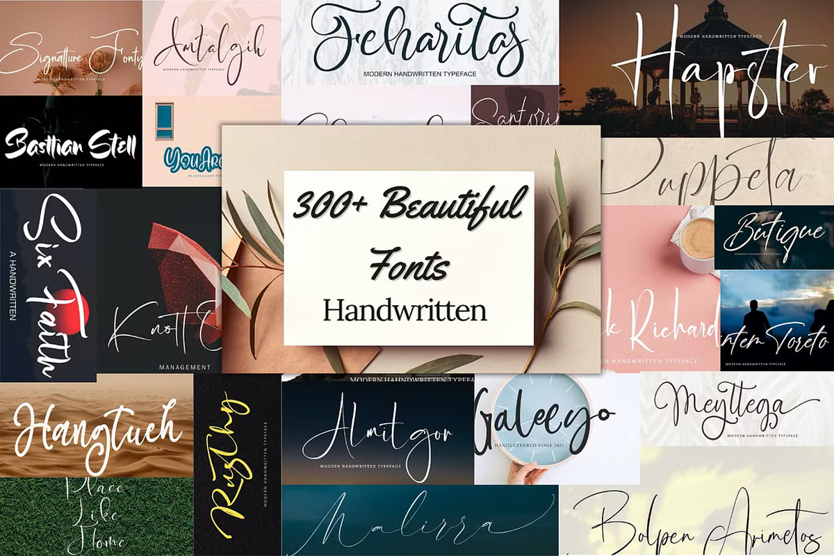 300+ Modern Handwritten Script Fonts Free Download Free Download