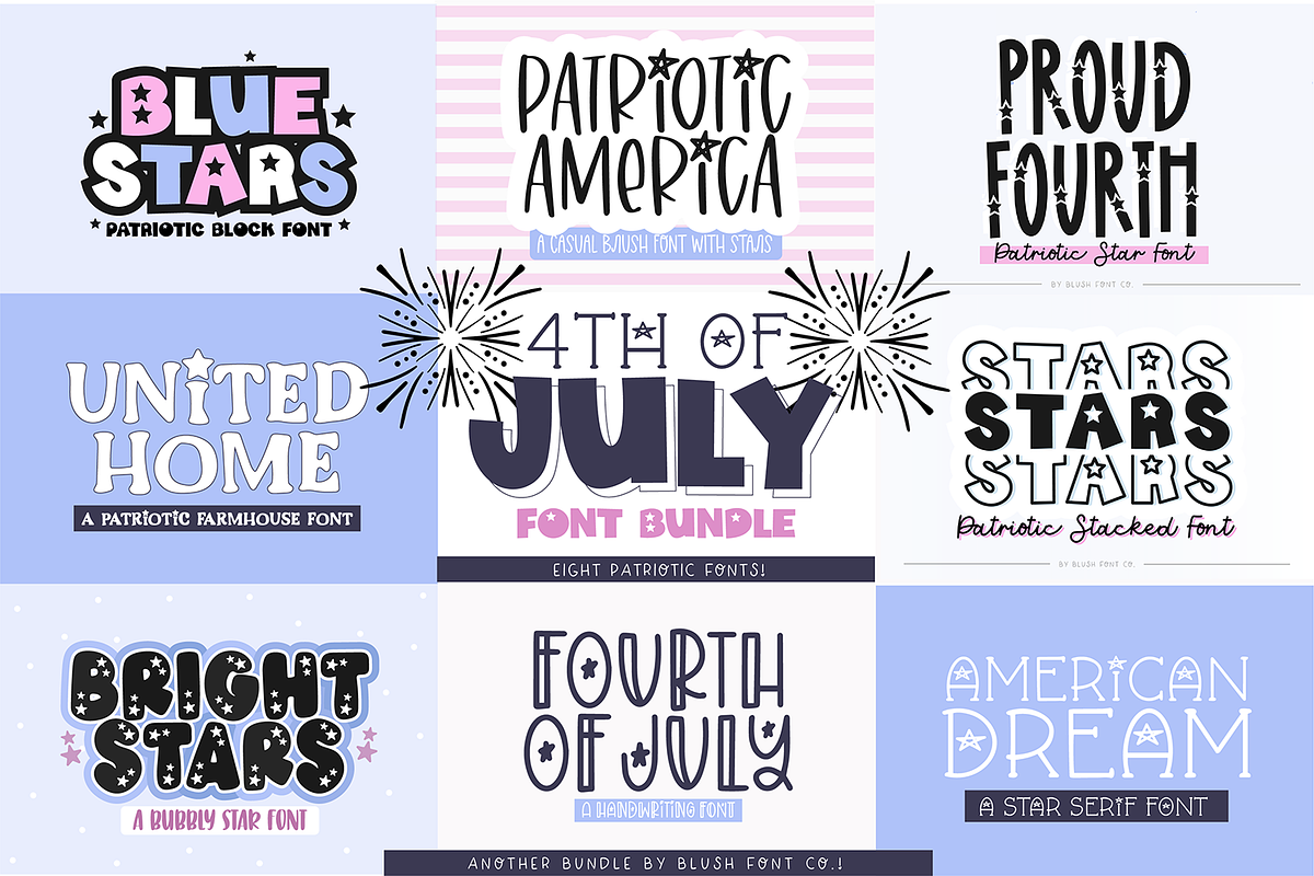 4TH OF JULY Font Bundle Free Download Free Download