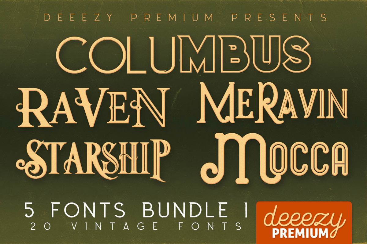 5 Fonts Bundle 1 Free Download Free Download