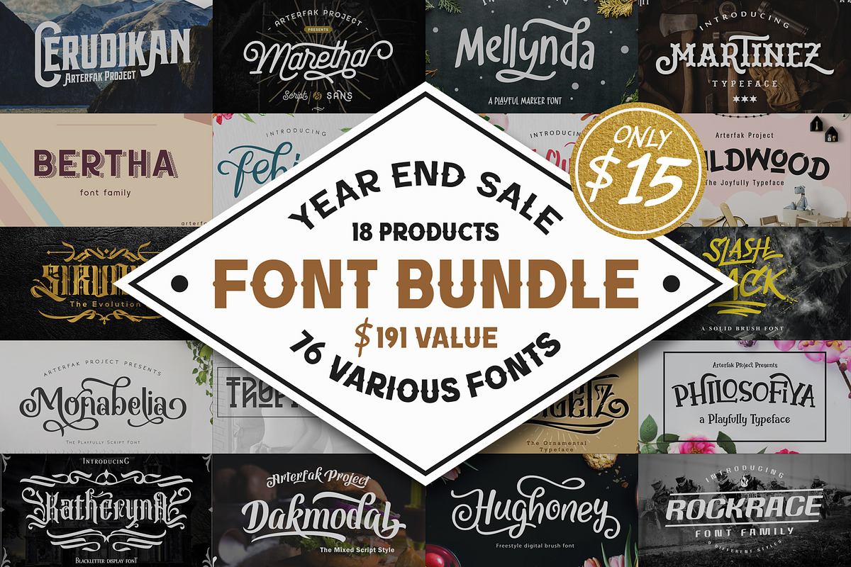 76 Fonts in 1 Font Collection Free Download Free Download