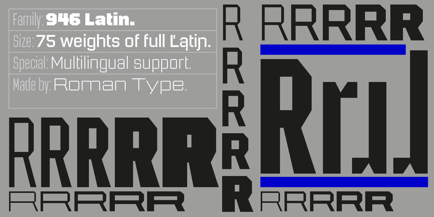 946 Latin Font Free Download