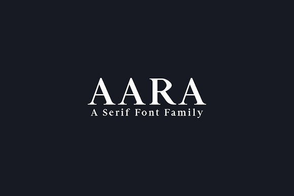 Aara Serif Font Family Pack Free Download