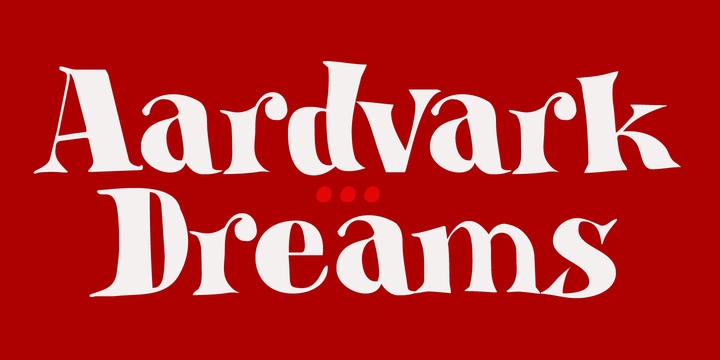 Aardvark Dreams Font Free Download