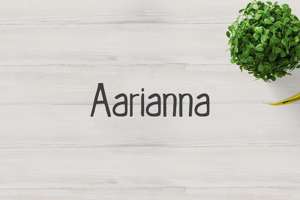 Aarianna Handmade Brush Font Family Free Download