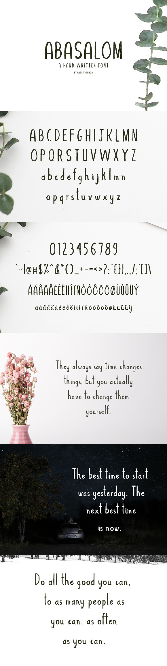 Abasalom | A Handwritten Font Free Download