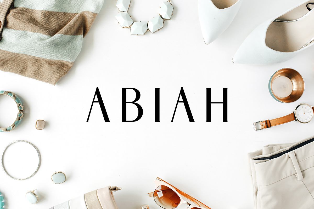 Abiah Sans Serif Font Family Pack Free Download Free Download