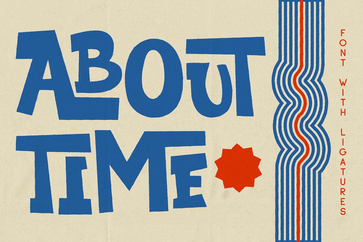 About Time - Bold Display font Free Download Free Download