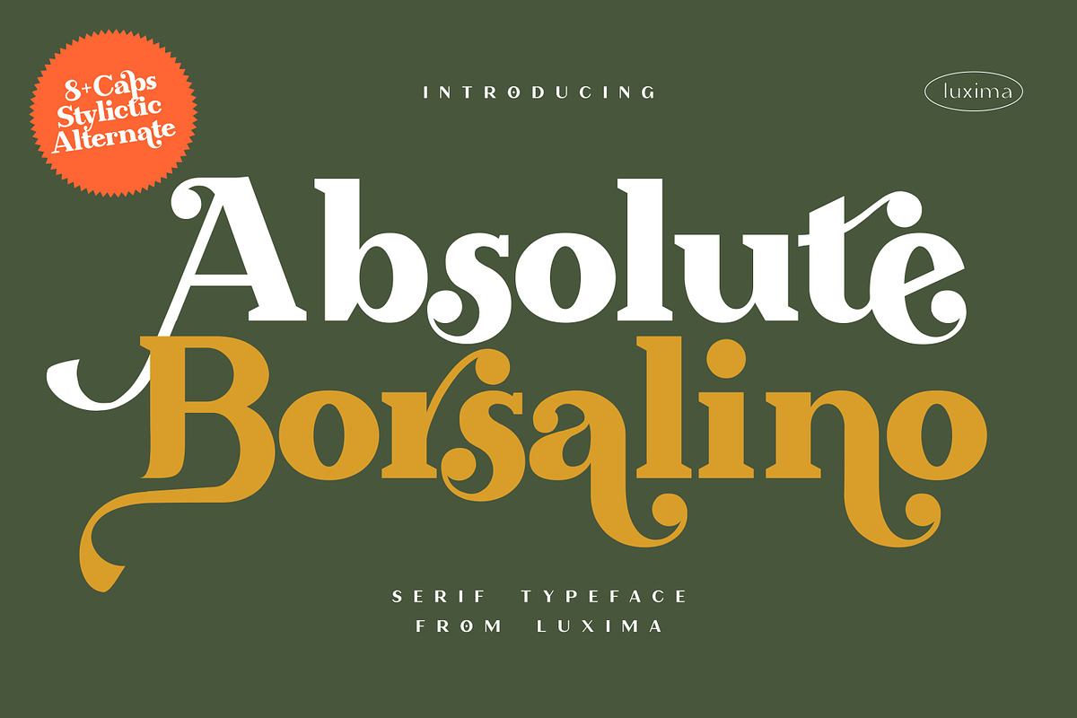 Absolute Borsalino - Serif Font Free Download Free Download