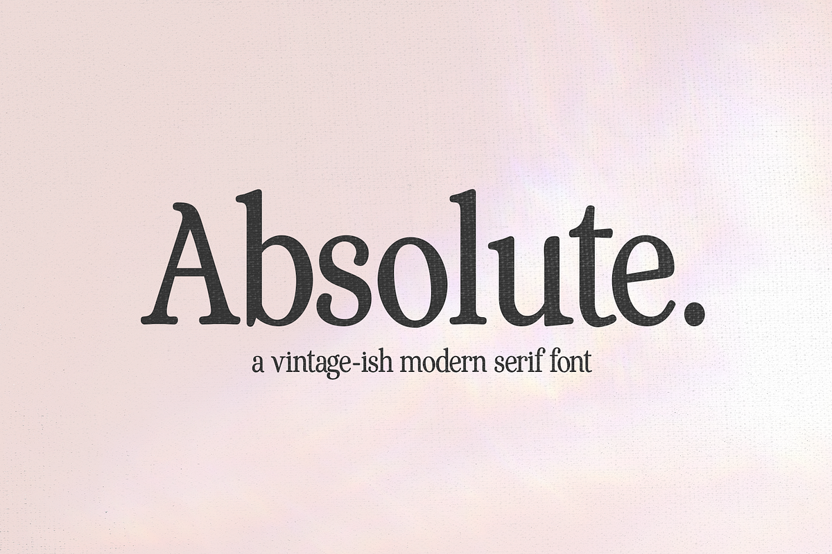 Absolute | Modern Serif Font Free Download Free Download