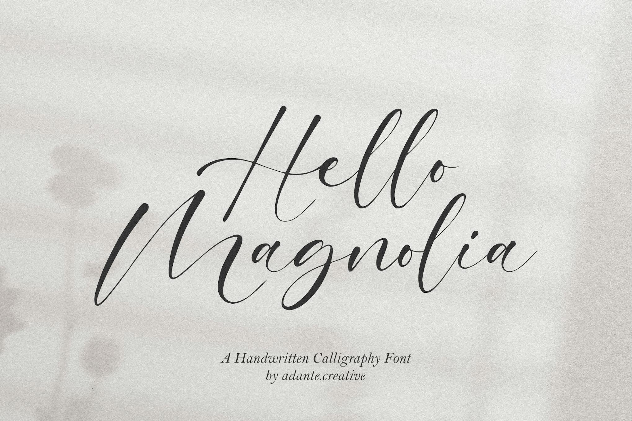 AC - Hello Magnolia Font Free Download