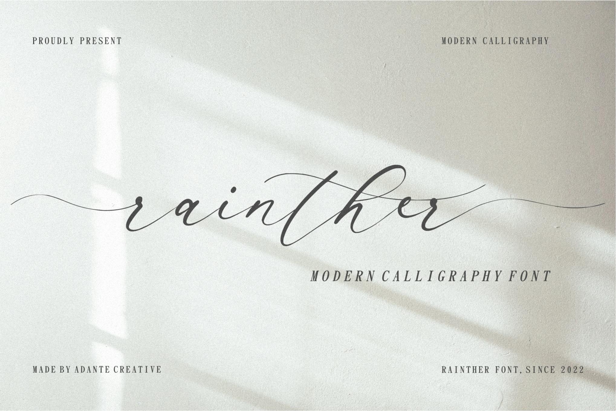 AC - Rainther Font Free Download