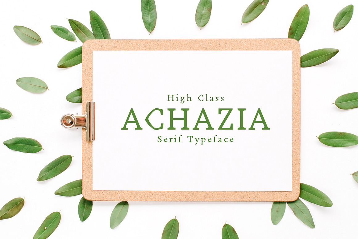 Achazia Serif Font Family Pack Free Download