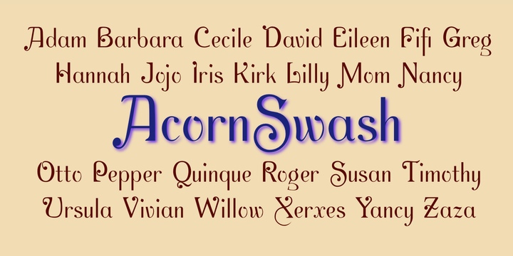 AcornSwash Font Free Download