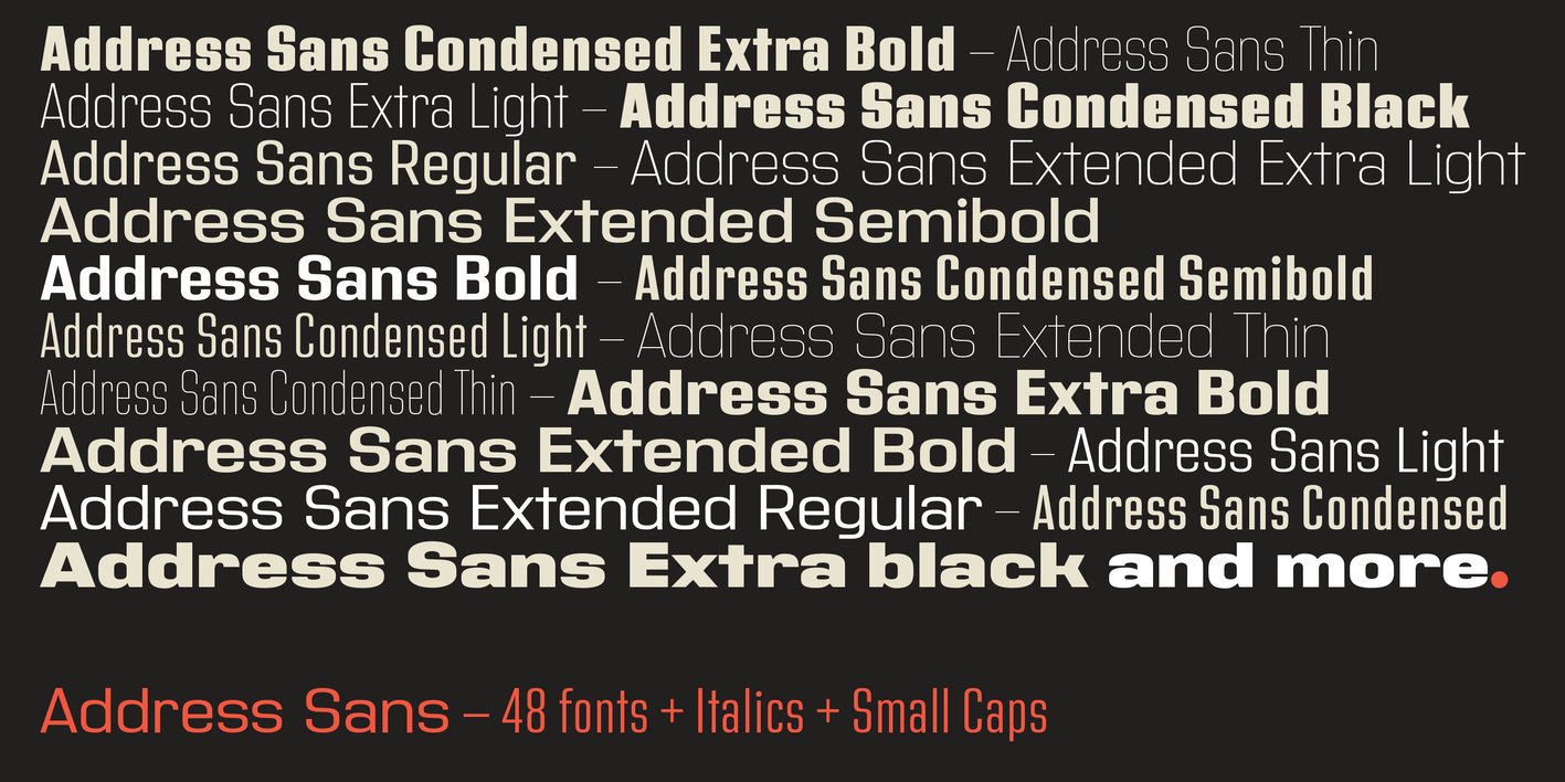 Address Sans Pro Font Free Download