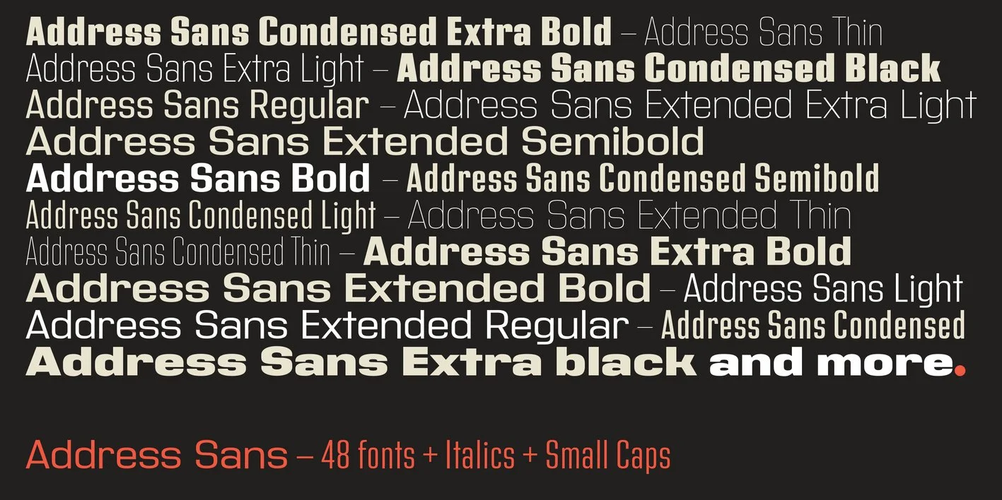 Address Sans Pro Font