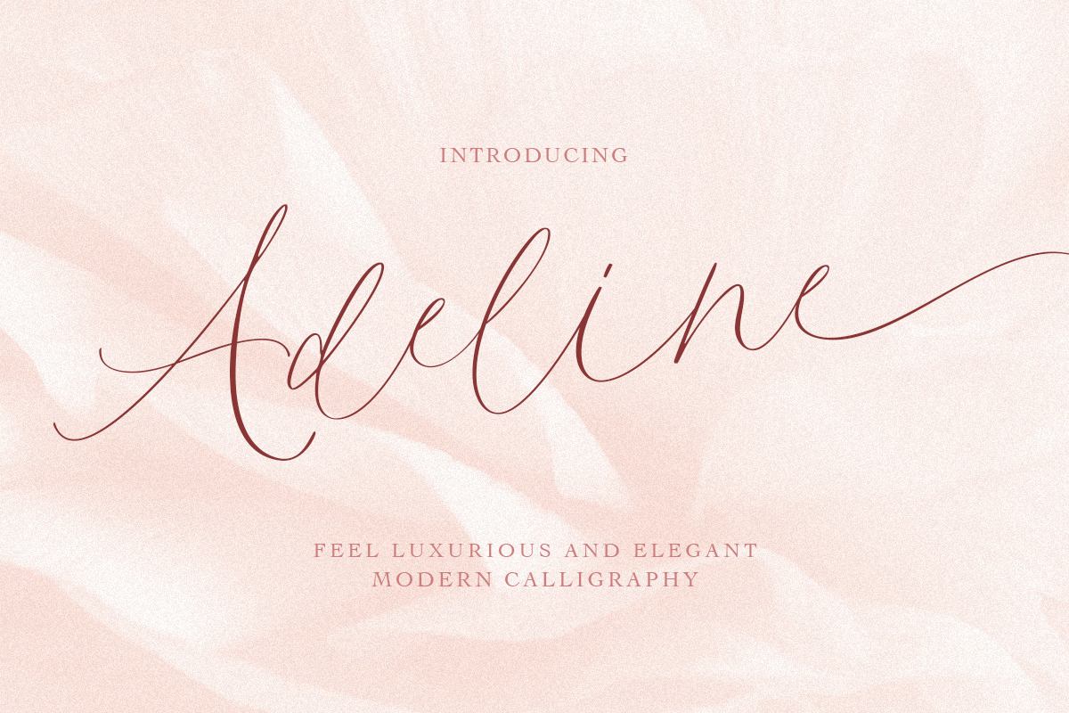 Adeline - Modern Light Calligraphy Free Download Free Download