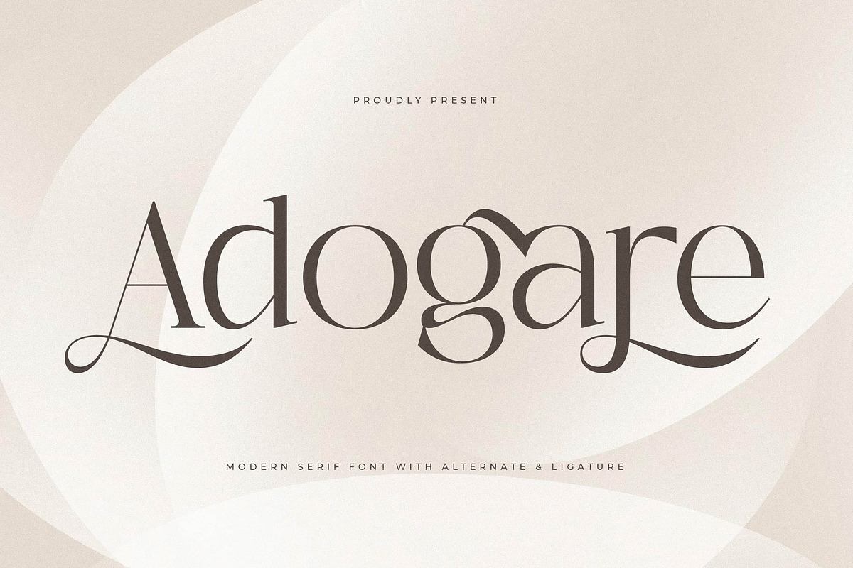 Adogare Modern Serif Font Free Download Free Download