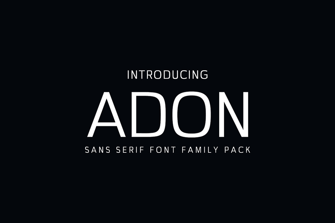 Adon Sans Serif Fonts Family Pack Free Download