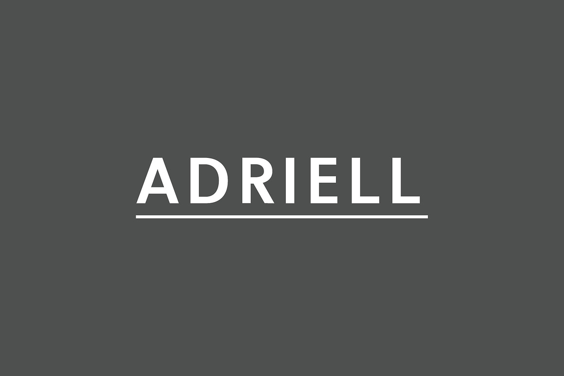 Adriell Sans Serif Fonts Family Free Download