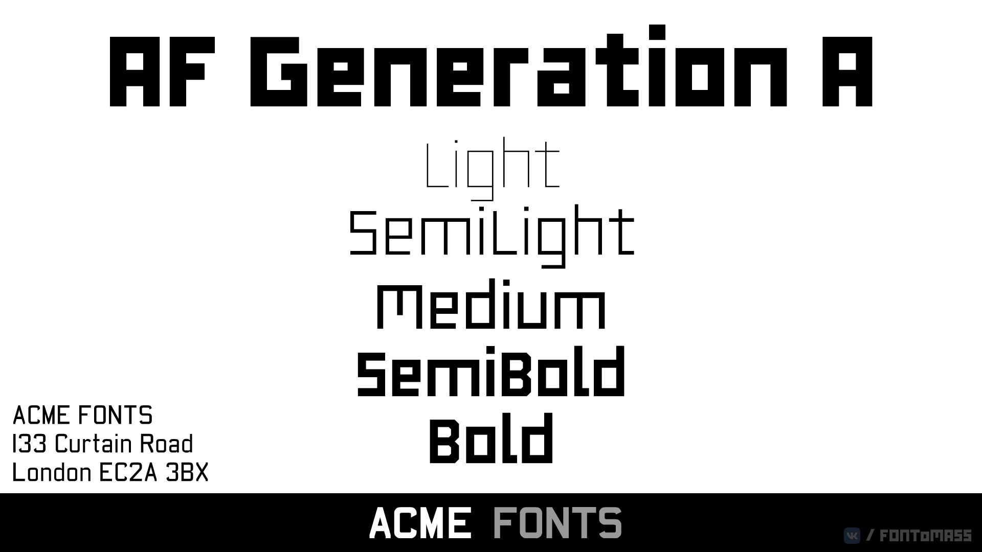 AF Generation A Font Free Download