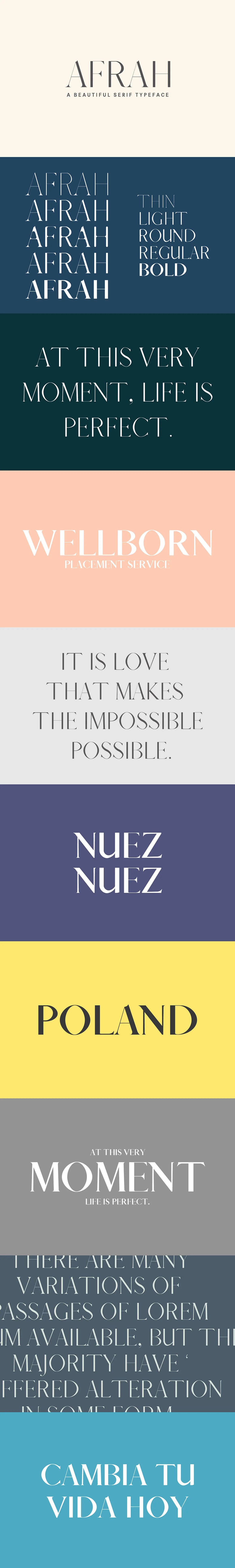 Afrah Serif Font Family Pack