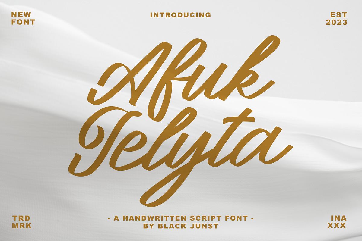 Afuk Jelyta - Script Font Free Download Free Download