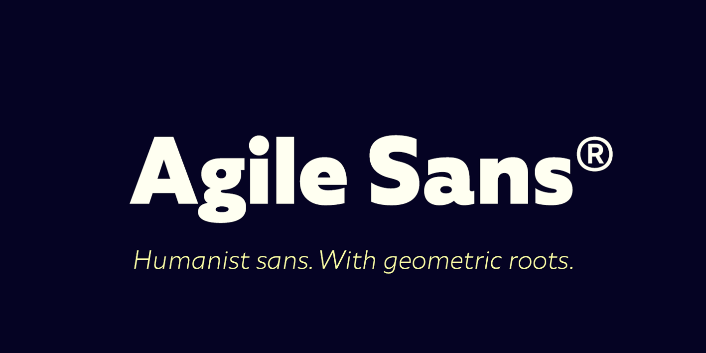 Agile Sans Font Free Download