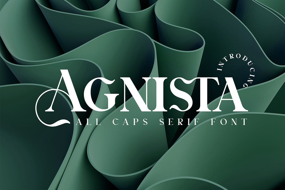 Agnista All Caps Serif Font Free Download Free Download