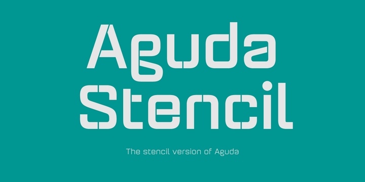 Aguda Stencil Font Free Download