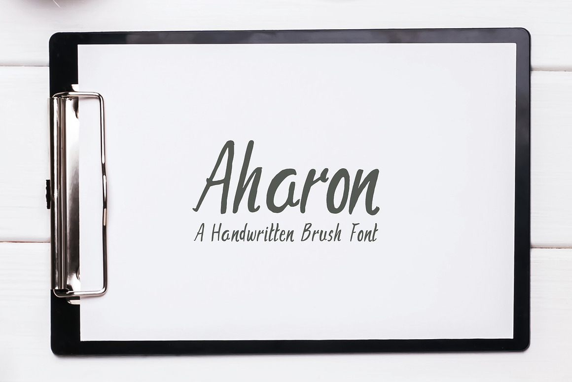 Aharon Handwritten Brush Font Free Download