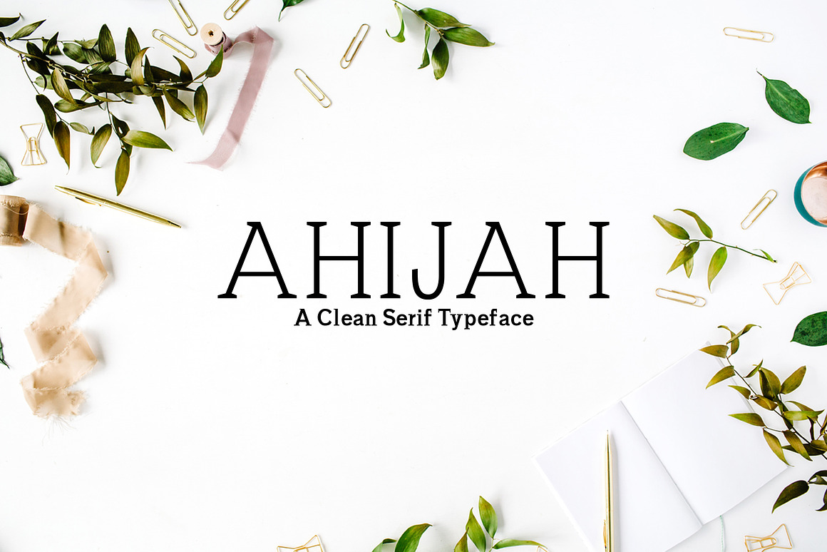 Ahijah A Clean Serif Font Family Free Download