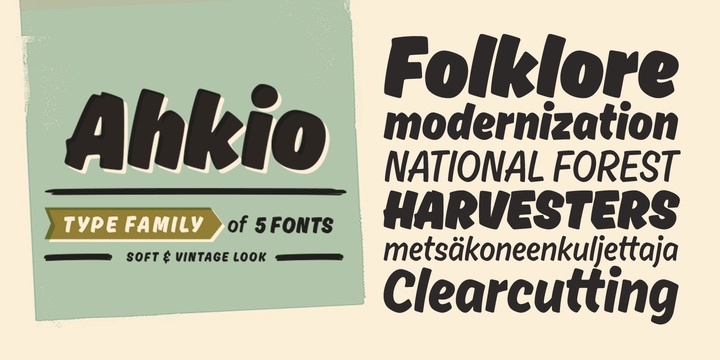 Ahkio Font Free Download