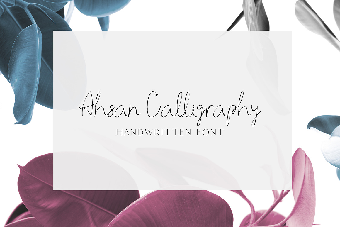 Ahsan Calligraphy Script Font Free Download