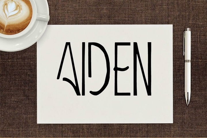 Aiden Art-Deco Font Free Download