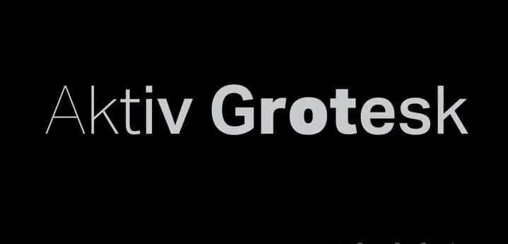 Aktiv Grotesk Font Family Free Download Free Download