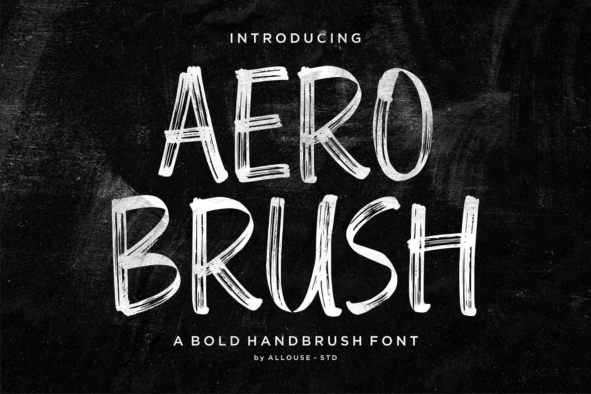 AL - Aero Brush Font Free Download