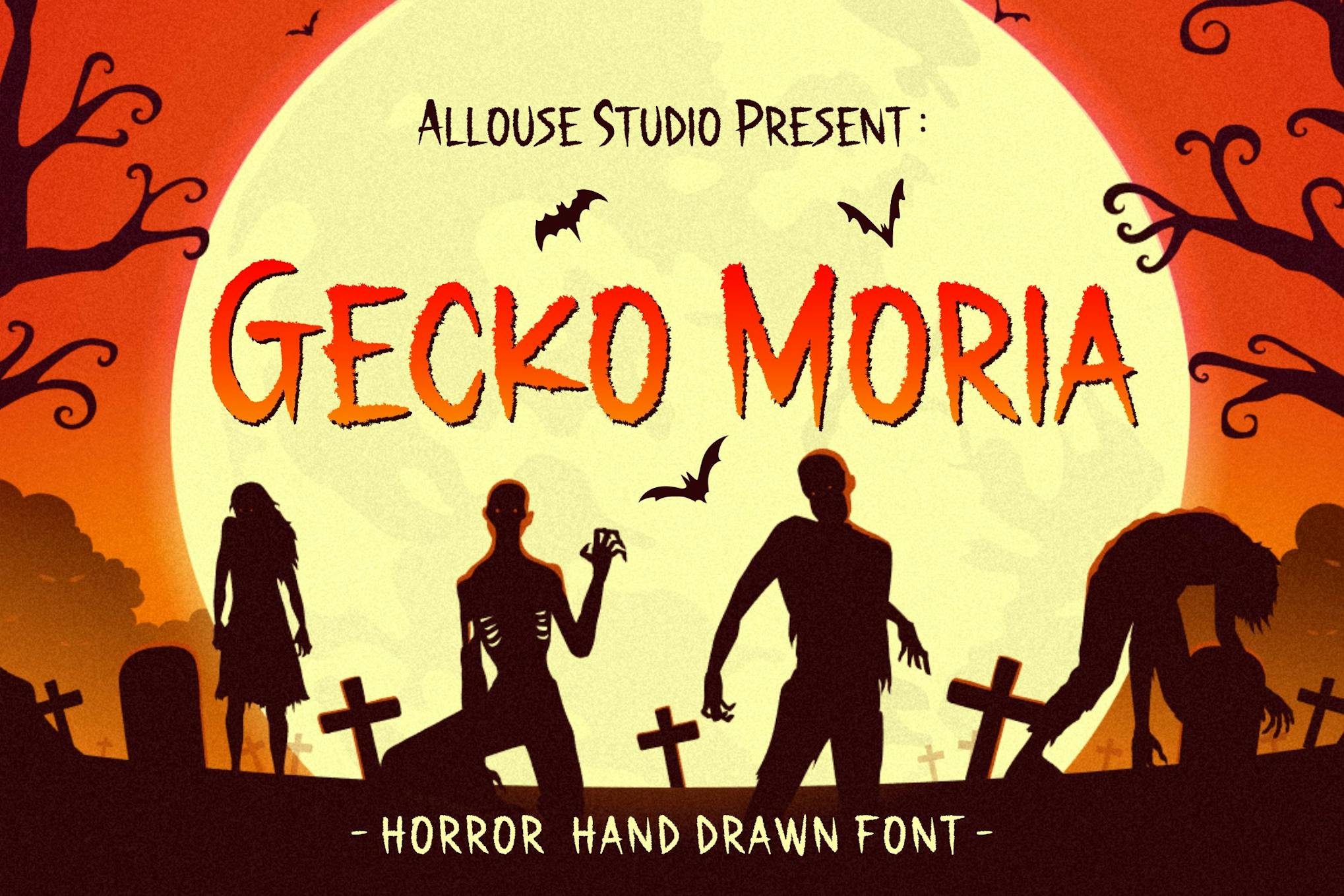 AL - Gecko Moria Font Free Download