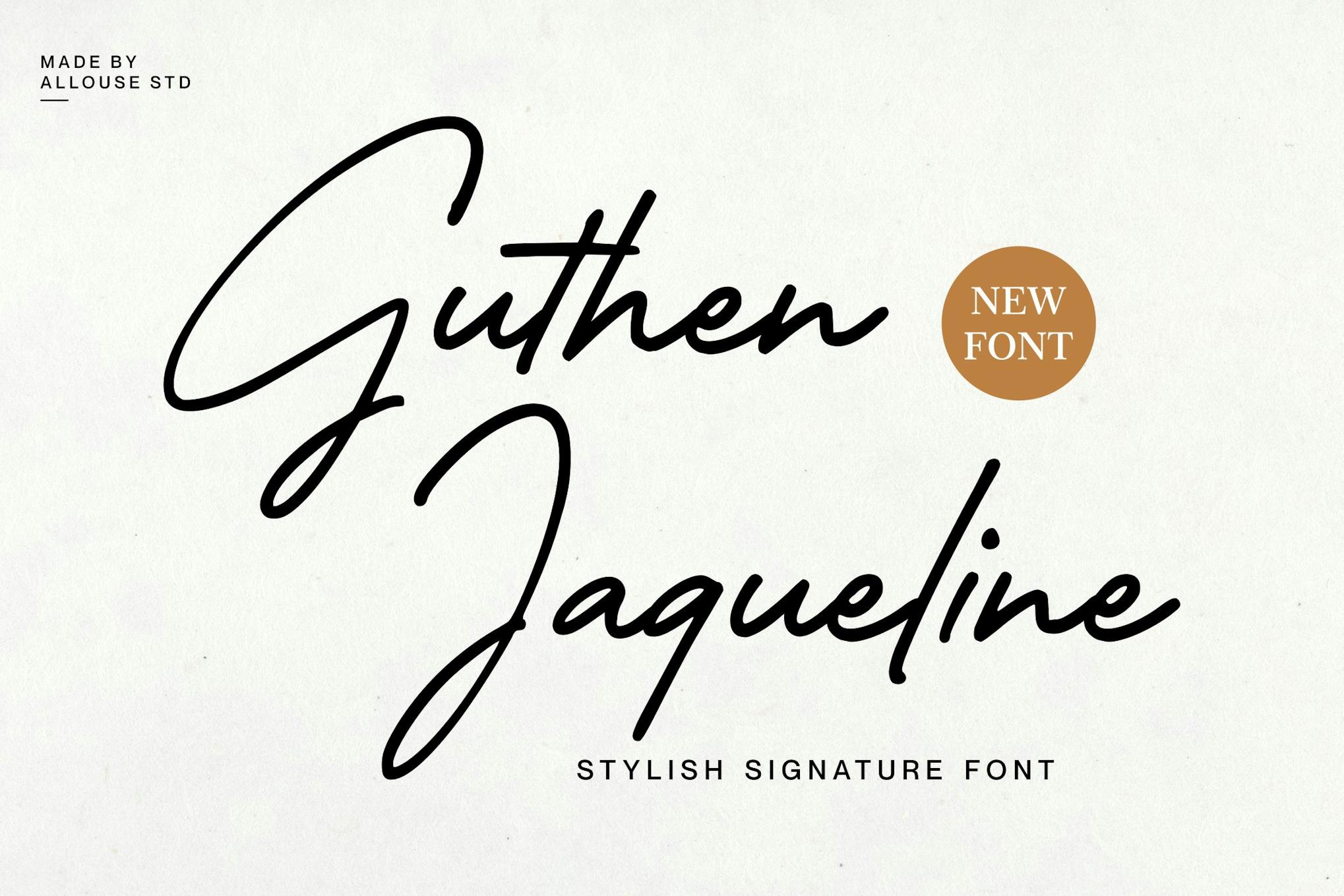 AL - Guthen Jaqueline Font Free Download