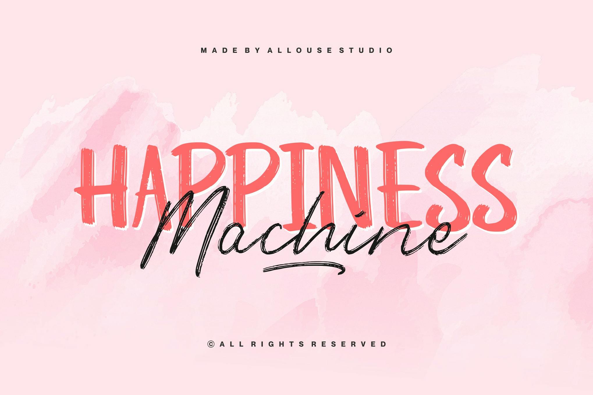 AL - Happiness Machine Font Free Download