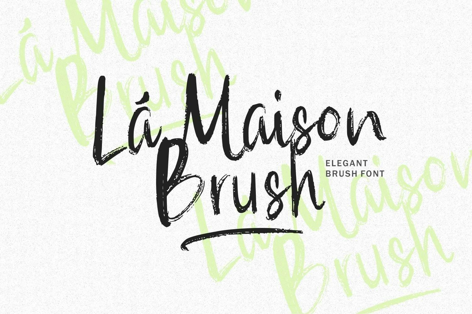 AL - La Maison Brush Font Free Download