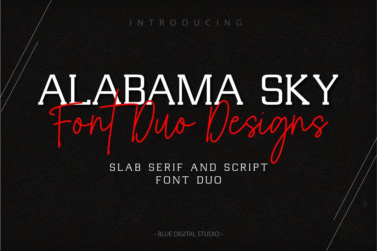 Alabama Sky FontDUO Serif & Script Free Download Free Download