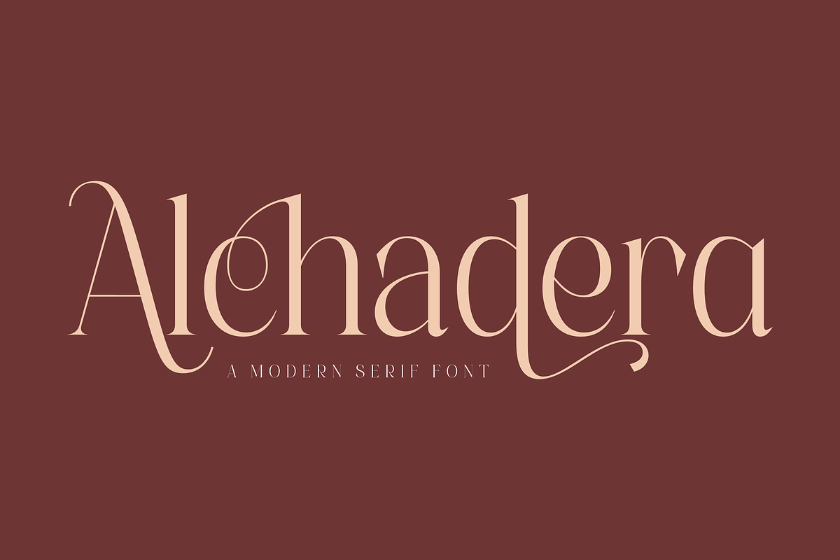 Alchadera A Modern Serif Font Free Download Free Download