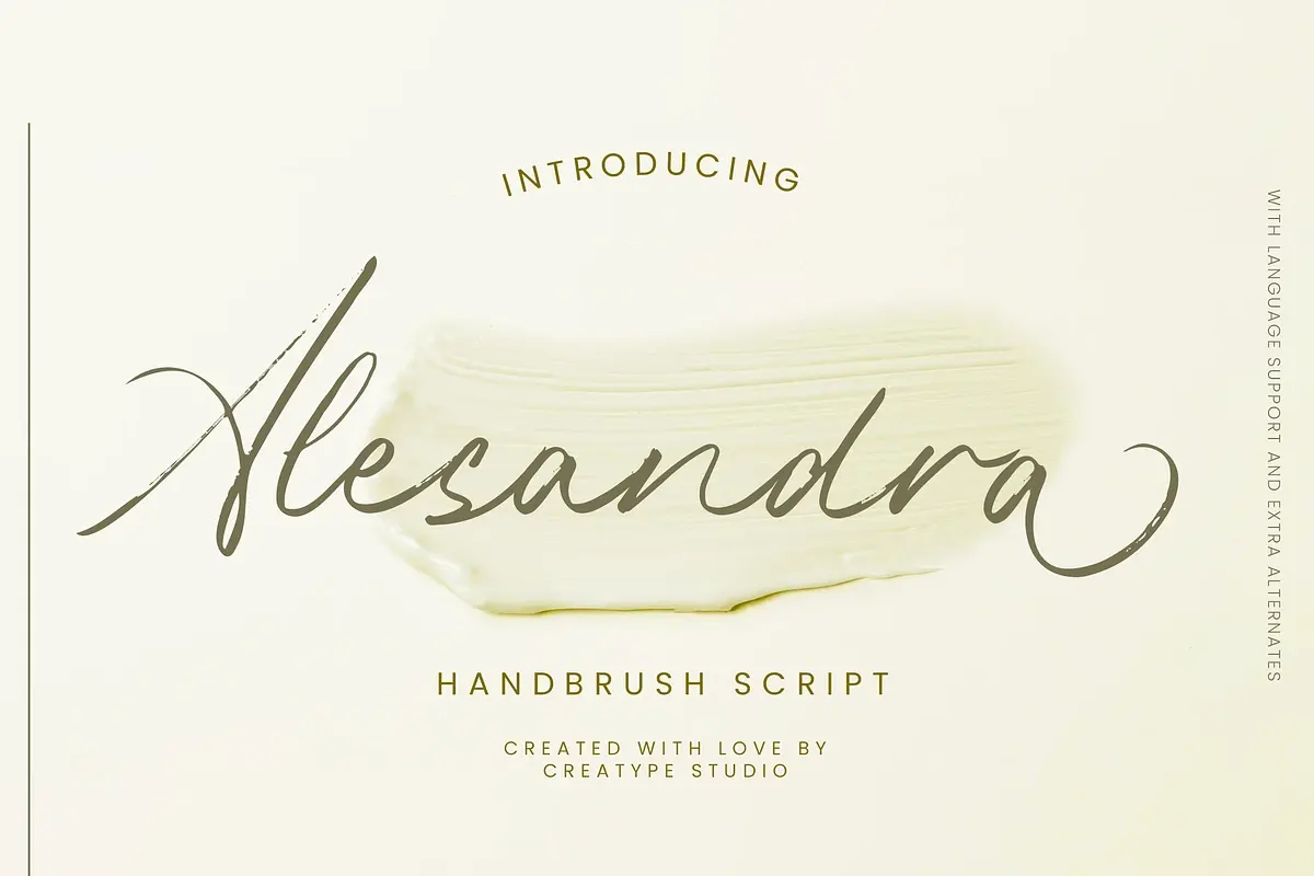 Alesandra Handbrush Script Free Download Free Download