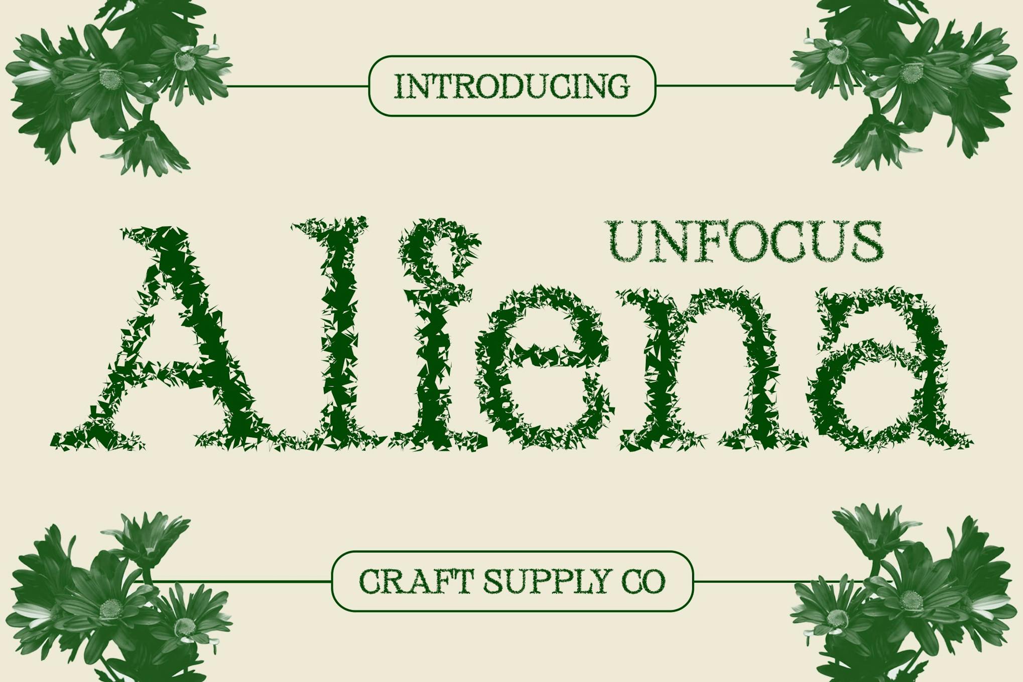 Alfena Unfocus Font Free Download