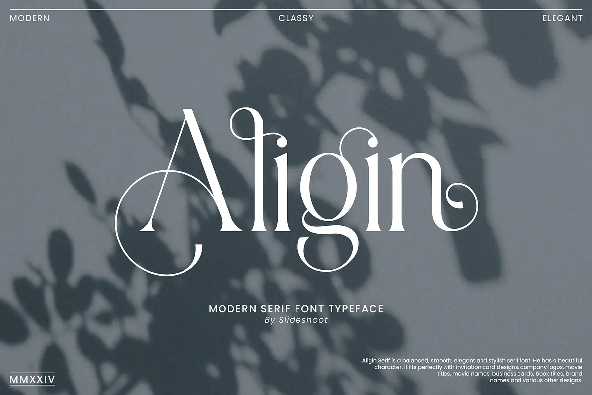 Aligin Serif - Modern Serif Font Free Download Free Download