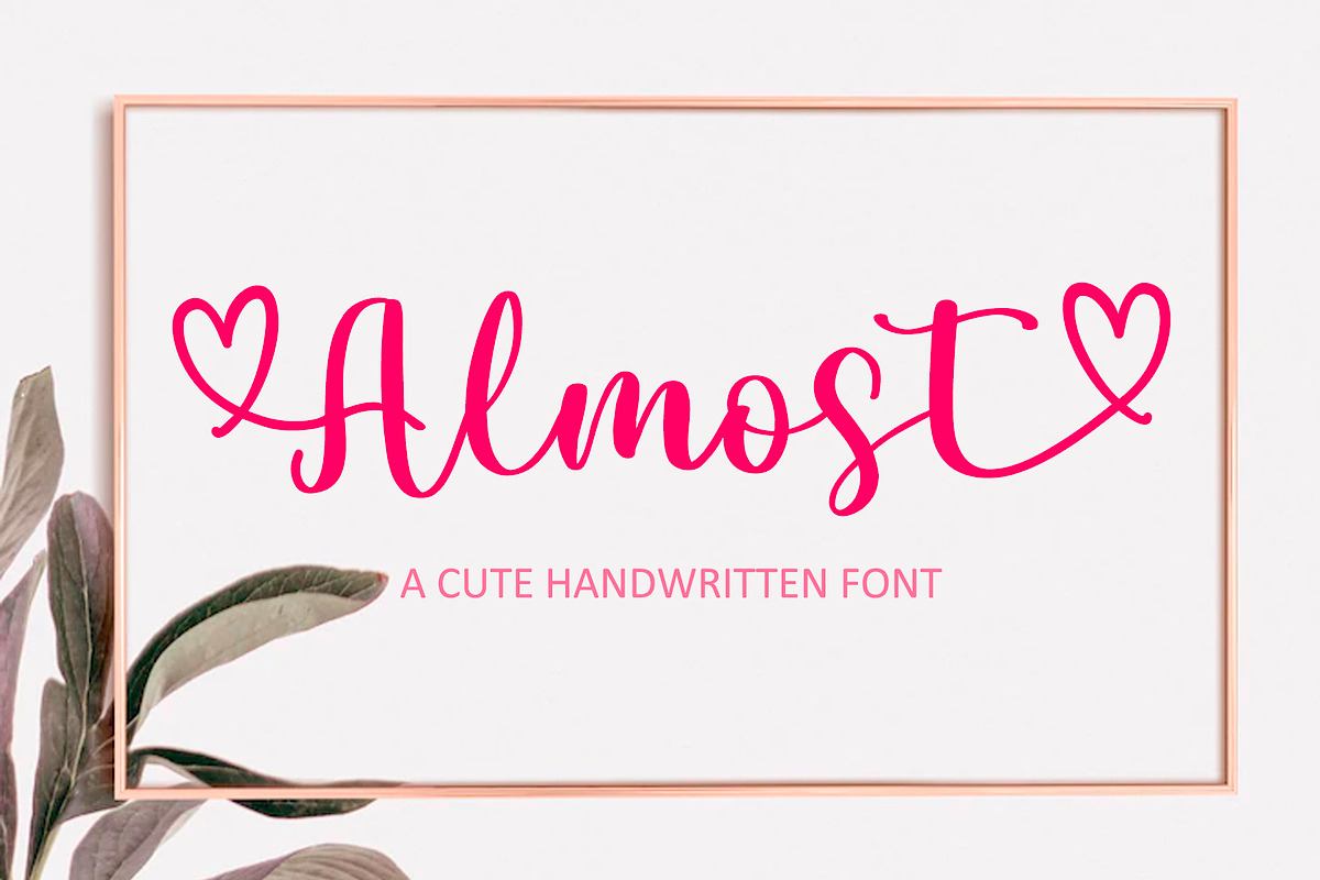 Almost | Handwritten Font Free Download Free Download