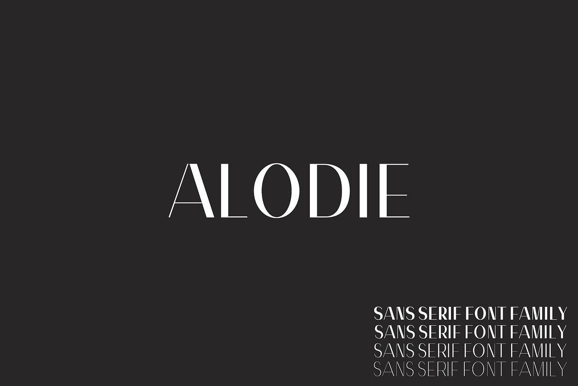 Alodie Sans Serif 4 Font Family Pack Free Download